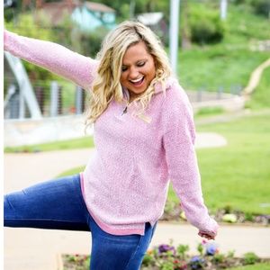 Jadelynn Brooke JLB Boyfriend Long Sleeve 1/4 Zip Pullover